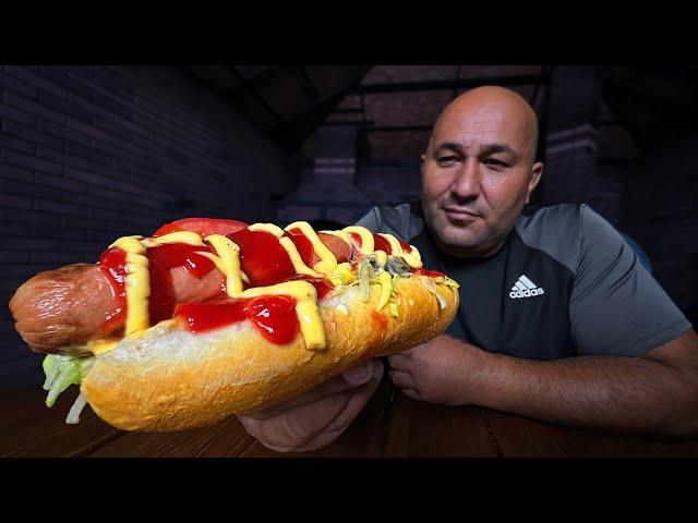 American hot dog for Big Chef!!!!! Street food!!!!!!