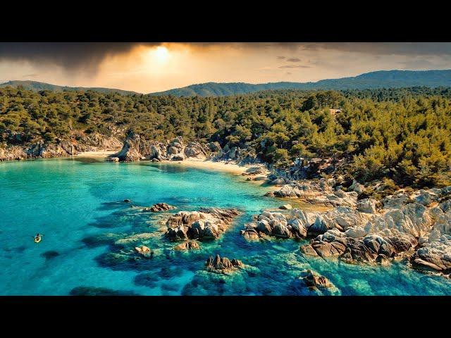 Halkidiki | Sithonia | The best Beaches | Greece | Athos | 4K Drone