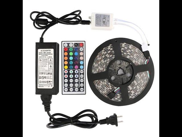 Luces Led RGB 5050 5 Mts Control Grande 44 Botones