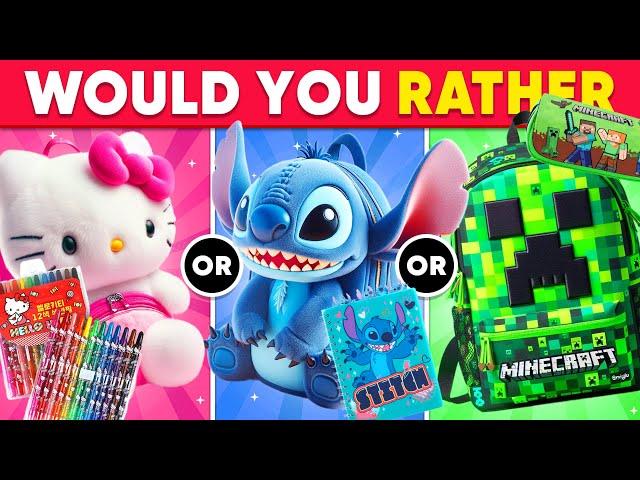  Would You Rather...? Choose Your SCHOOL SUPPLIES ️ Daily Quiz