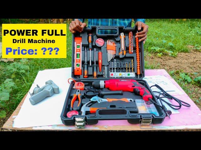 Unboxing and Testing powerful drill Machine iBELL TD13-100 650W Professional Tools kit