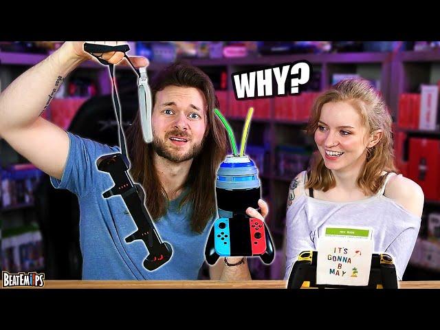 My Girlfriend & I Make WEIRD Nintendo Switch Accessories!