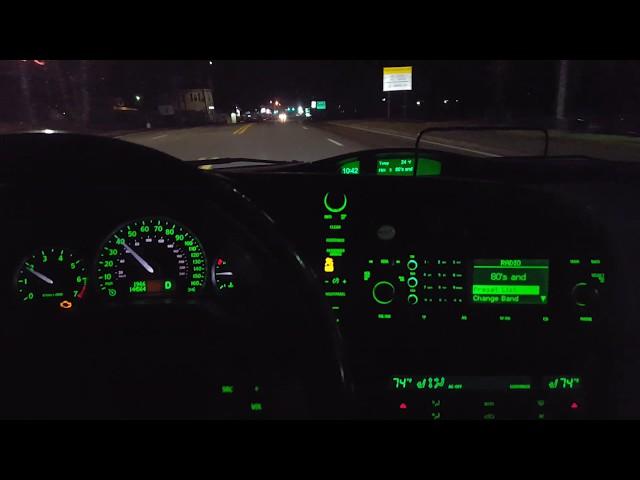 Saab 9-3 Aero night dash  POV Drive HD