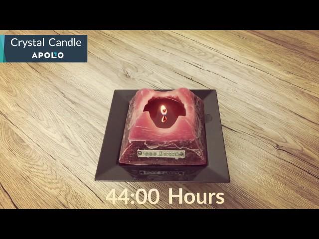 Pyramid Candle Burning in Time Lapse