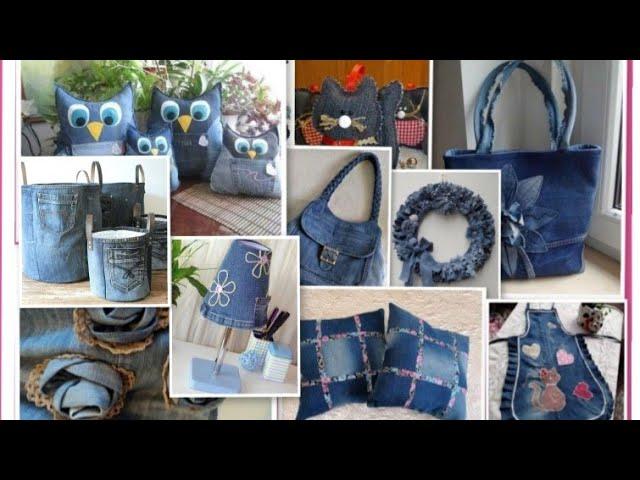 Artesanato com Jeans: 191 Ideias de como reciclar Jeans 