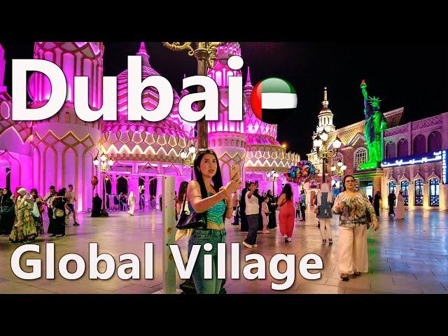 Dubai Global Village East Market Walking Tour 4K 