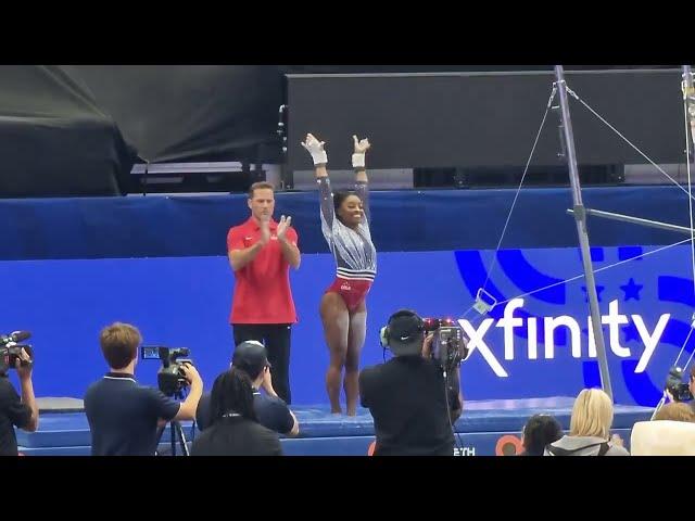 Simone Biles - 14,425 Bars - 2024 Olympic Gymnastics Trials Day 1