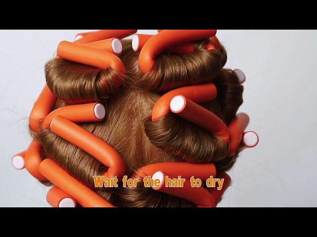 How to use Flexi Rods on straight hair to easily create heat-free curls