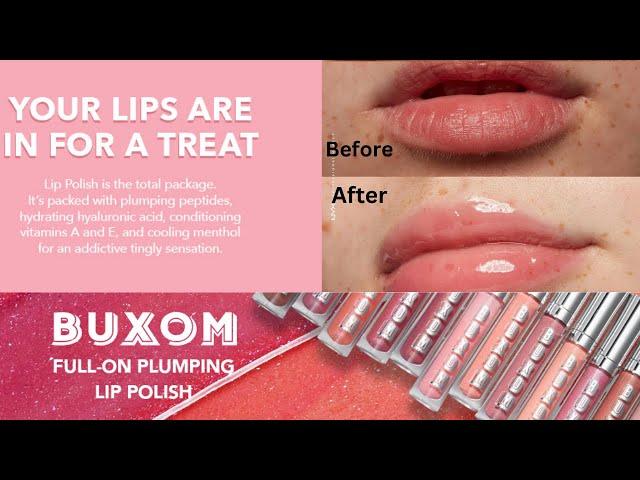 Buxom Full-On Plumping Lip Polish, Tinted Lip Plumper Gloss #beautyessentials #lips #lipcareproducts