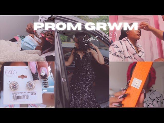 GRWM FOR PROM | CHILL VIBES (Nails, lashes, testing makeup, store runs🩷)