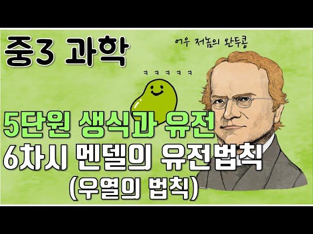 [중3과학] 5단원 6차시 멘델의 유전법칙(우열의 원리)