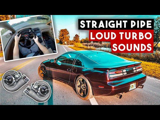 Straight Pipe JDM Twin Turbo NISSAN 300ZX POV Drive! [RAW TURBO/ Blow Off Valve]  0-100