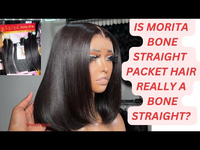 Honest review on morita bone straight packet hair. They scammed us