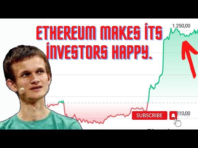 Ethereum makes its investors happy. #crypto #bitcoin #ethereum