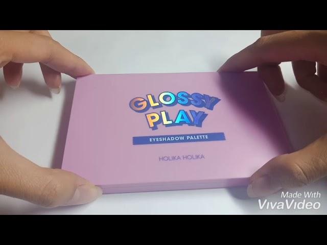 HOLIKA HOLIKA GLOSSY PLAY EYESHADOW PALETTE REVIEW PACKET