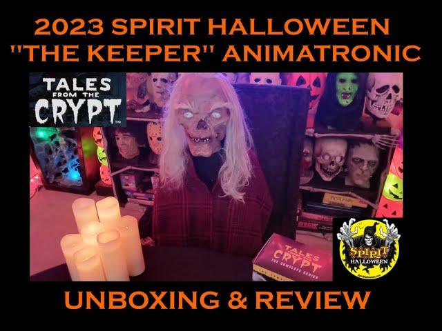 2023 SPIRIT HALLOWEEN "THE KEEPER" ANIMATRONIC UNBOXING & REVIEW