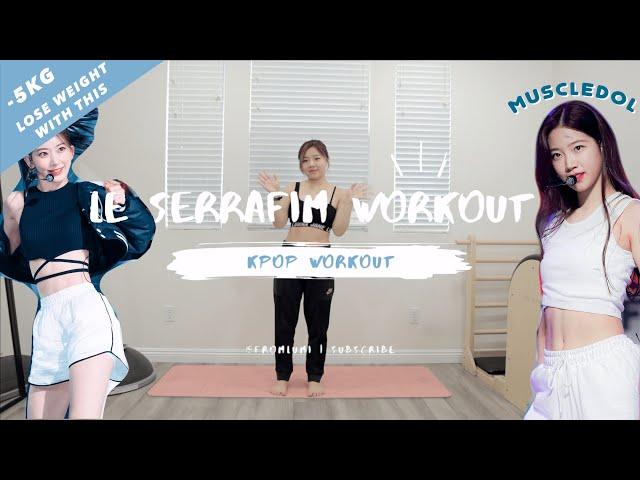 Lose Weight with this *INTENSE* LE SSERAFIM Workout Routine | kpop workouts