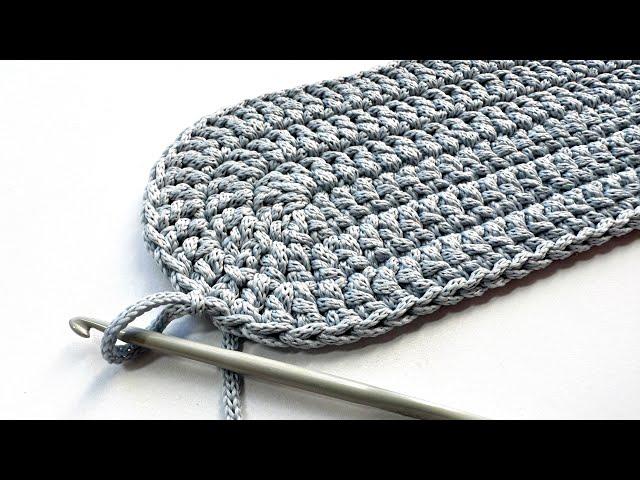  How to crochet an oval? Oval bottom for a bag.