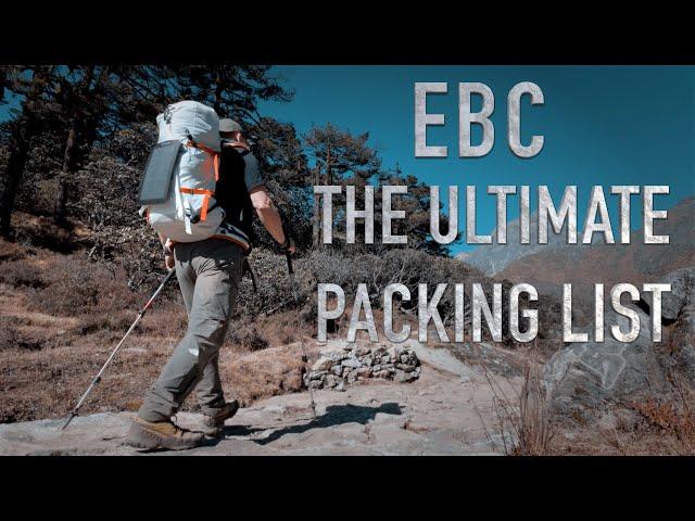 Everest Basecamp - The Ultimate Packing List