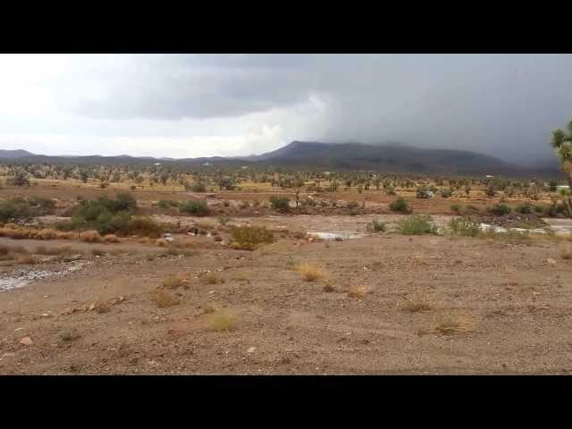 Flash flooding July 28th 2013 Dolan Springs Arizona