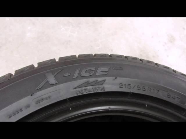 Японская зимняя резина (липучка) Michelin 215/55 R17