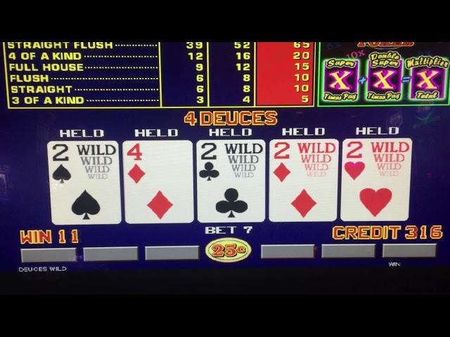 Dueces Wild Video Poker Four Dueces