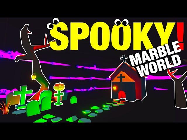 I Made SCARY Things in MARBLE WORLD!!!