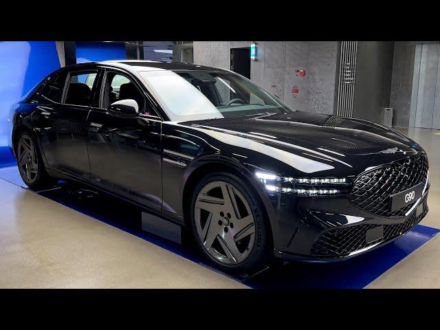 2025 Genesis G90 Black Exterior and Interior Walkaround