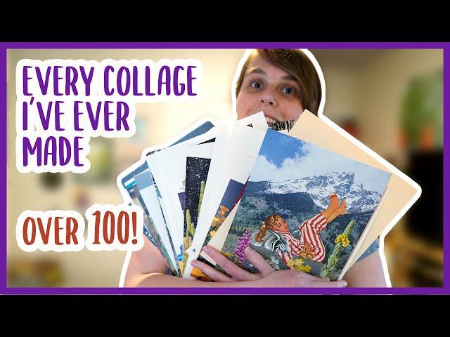 Every Collage I've Ever Made! 1 Year Of Collage | Surreal collage tour