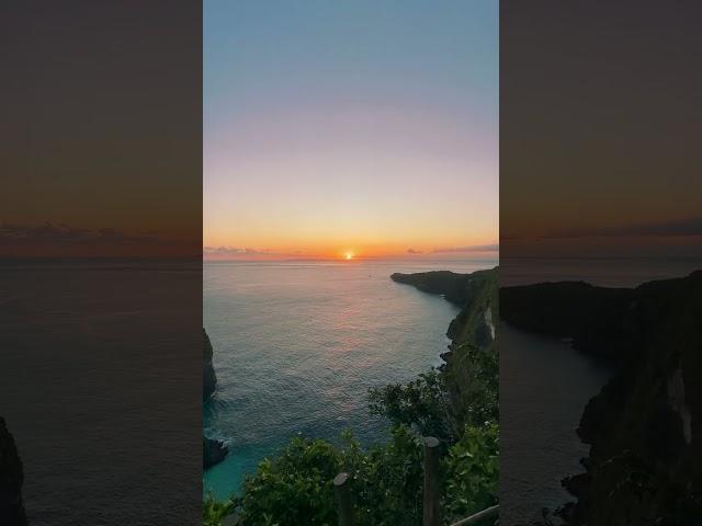 Kelingking Beach sunset , Nusa penida , Bali , Indonesia - 2023