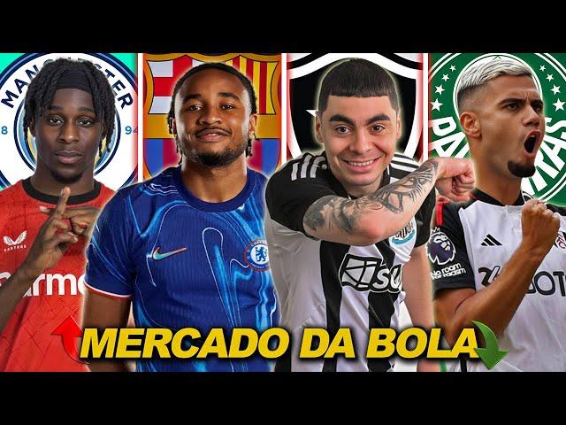 MERCADO DA BOLA | Botafogo quer Miguel Almirón, Barcelona monitora Nkunku, Andreas quer vir e mais!