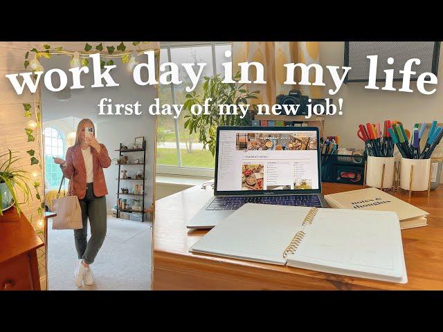 MY FIRST DAY OF WORK AT MY BIG GIRL JOB  prepping for work & starting a new job! | Charlotte Pratt