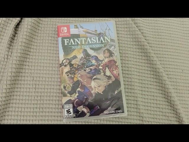 Unboxing Fantasian Neo Dimension Mistwalker Square Enix Nintendo Switch