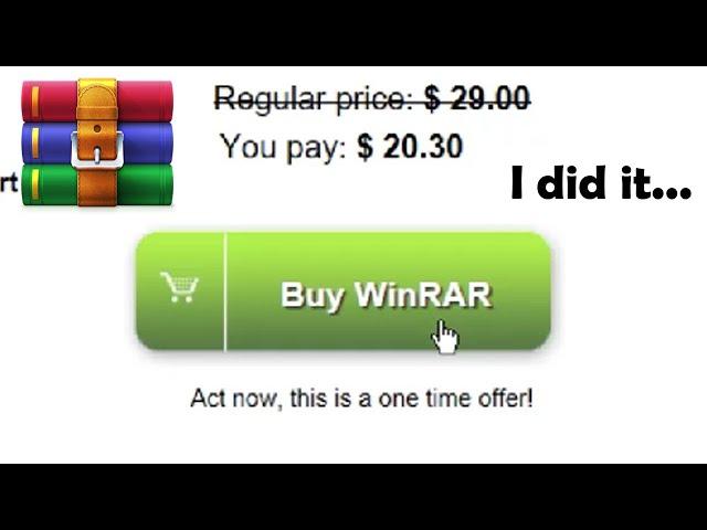 paying for winrar