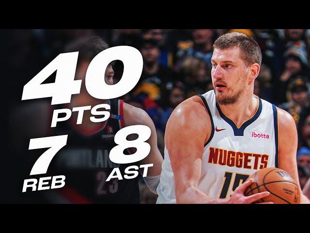 Nikola Jokić Is UNSTOPPABLE - 40 Points (68 FG%)! | February 10, 2025