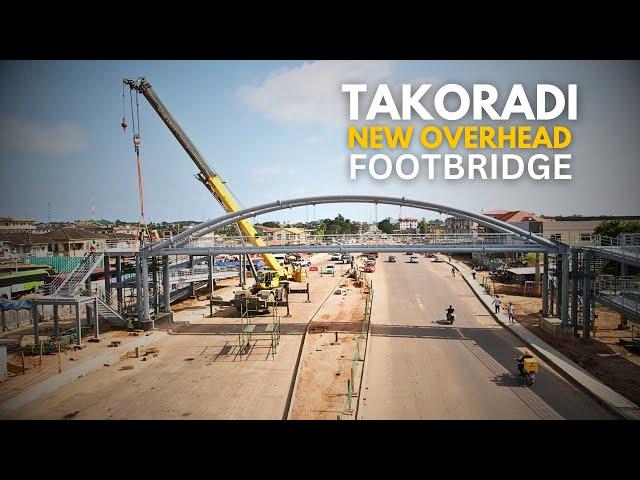 Takoradi First Ever Overhead Footbridge Nearing Completion