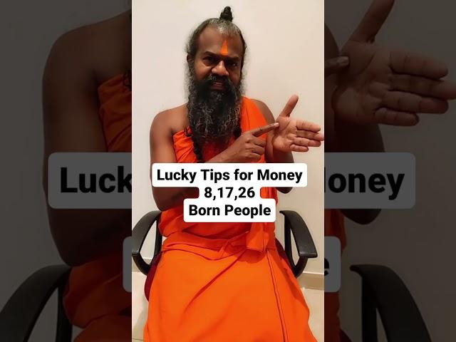 | Lucky  Tips  for Money   People Born on  8,17,26 .  | Call +91 9901555511 |   #shorts