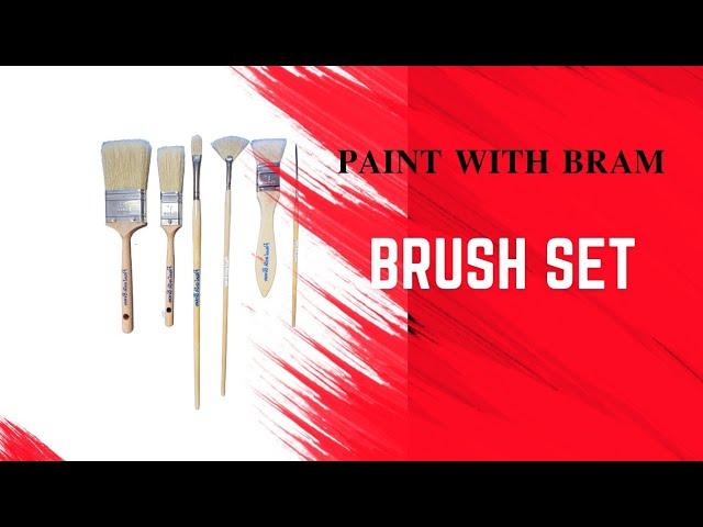 Paint with Bram Oil Painting Brushes for Wet on Wet style painting