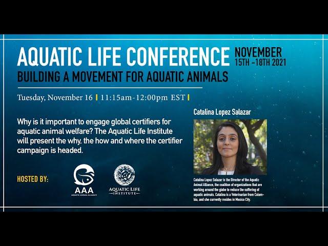 Building a movement for aquatic animals - The Aquatic Life Conference - Day 2