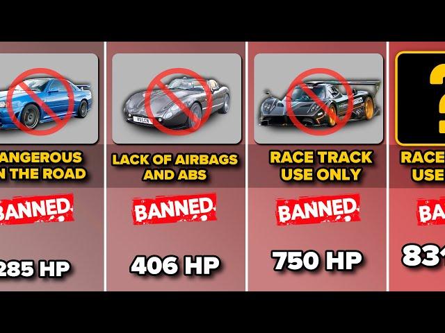 Comparison: Banned Cars (By Horsepower)