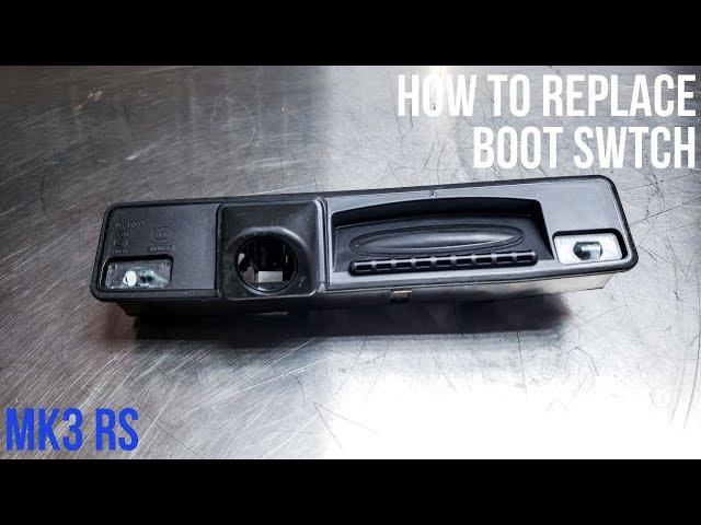 Focus RS mk3 boot lid release switch replacement step by step by OEM Denied Performance