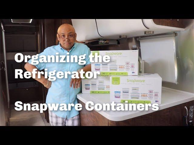 Organizing The RV Refrigerator With Snapware Storage Containers