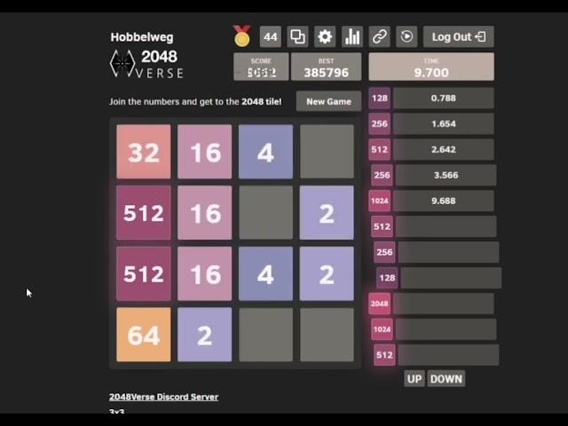 2048 in 19.257 World Record (NKRO)