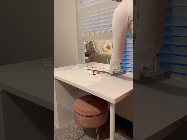 set up my vanity with me + mini room upgrade 