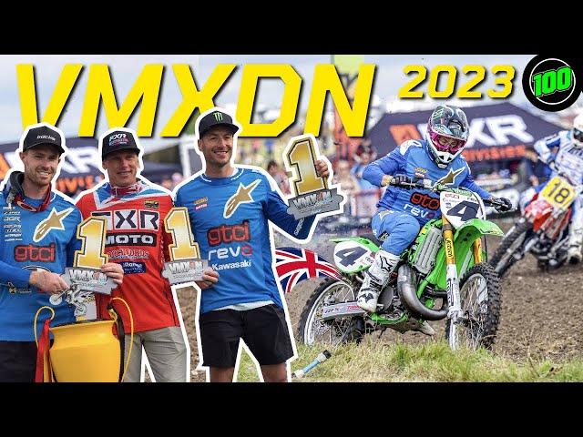 THE BEST TWO STROKE RACE EVER. MEL BROKE HIS LEG | VMXDN FOXHILL 2023 THE MOVIE