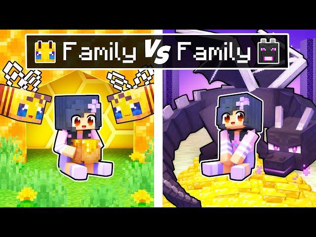 Minecraft BEE Family vs DRAGON Family!