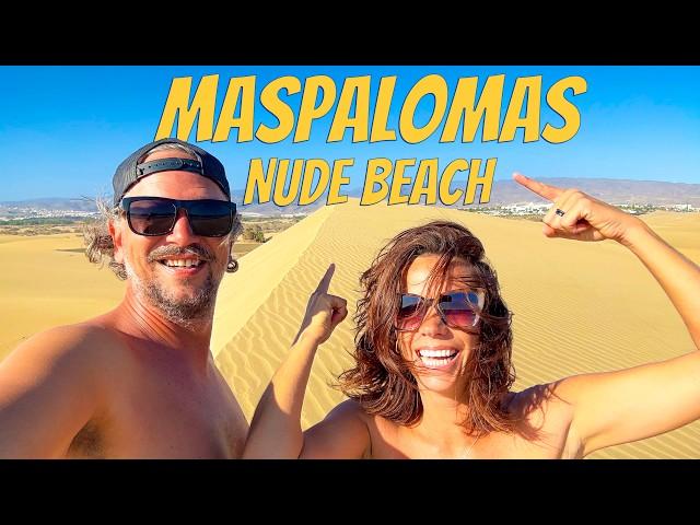 We Travelled 48 HOURS for this NUDE BEACH (Maspalomas, Gran Canaria)