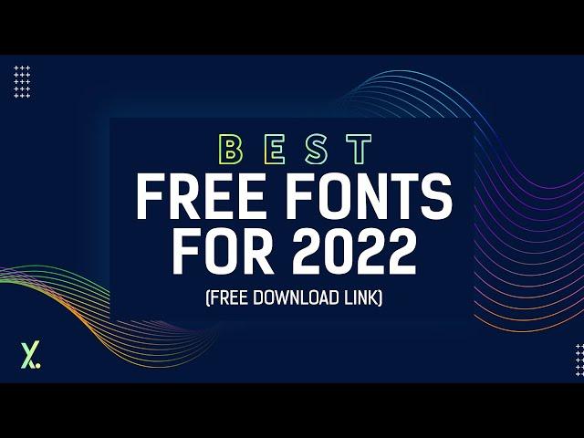 Best Free Fonts For 2022 | FREE DOWNLOAD | JANUARY 2022