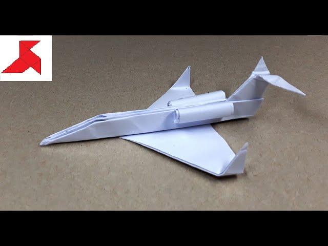 DIY  How to make a PRIVATE JET PLANE from A4 paper