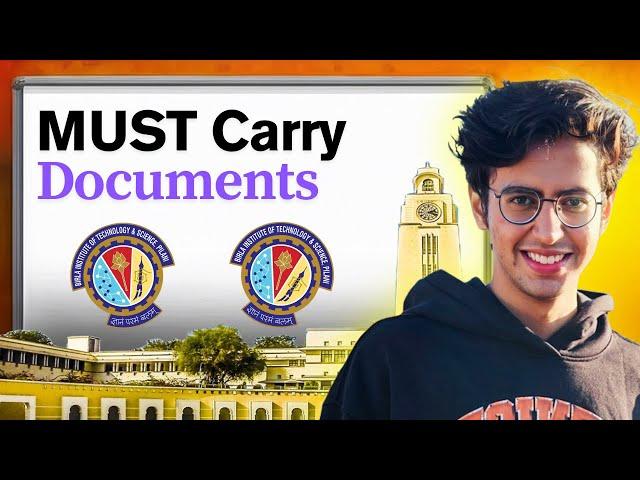 BITSAT 2025: Must-Carry Documents on Exam Day | Avoid Disqualification!